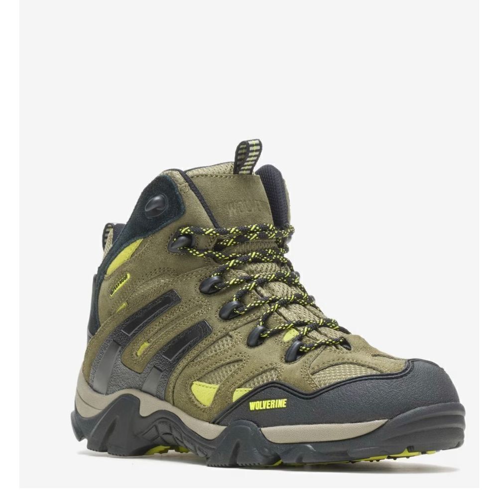 Wolverine Wilderness Mens Hiking Boots Shoes Waterproof W880232‎ Green Size 7.5
